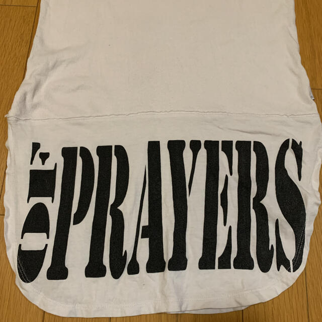 stream of prayers ロングタンクトップ 白