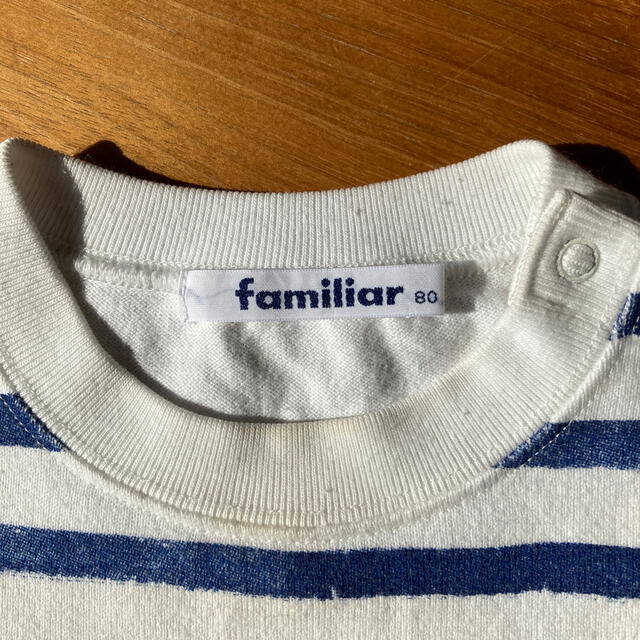 familiar(ファミリア)のファミリアfamiliar 長袖Tシャツ　サイズ80 キッズ/ベビー/マタニティのベビー服(~85cm)(Ｔシャツ)の商品写真