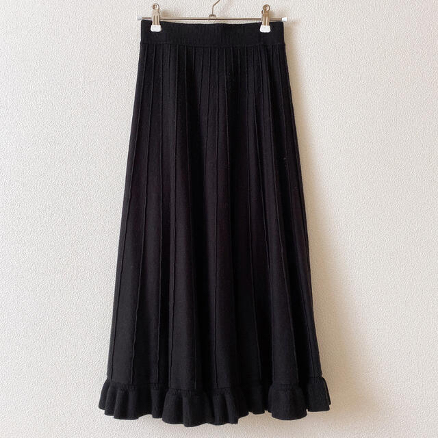 tocco(トッコ)のフリルニットスカート レディースのスカート(ひざ丈スカート)の商品写真