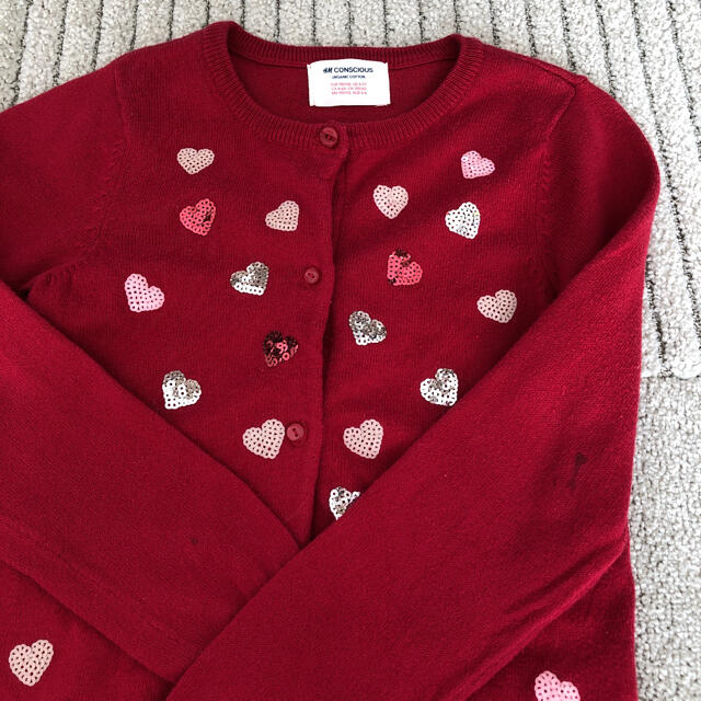 H&M(エイチアンドエム)のH&M カーディガン　4-6y キッズ/ベビー/マタニティのキッズ服女の子用(90cm~)(カーディガン)の商品写真