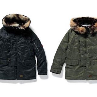 ダブルタップス(W)taps)のWTAPS★N-3B★JACKET. NYLON. TWILL★BLACK★M(ミリタリージャケット)