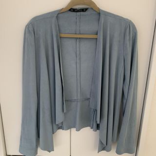 ザラ(ZARA)のZARA ドレープカーディガン　ジャケット(ノーカラージャケット)