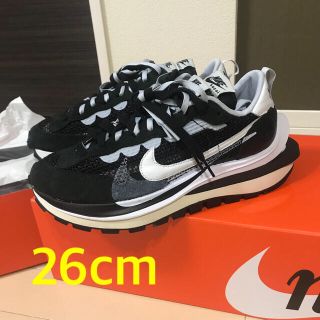 サカイ(sacai)のsacai×NIKE Vaporwaffle Black×Black(スニーカー)