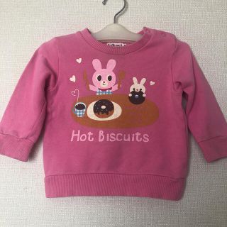 ホットビスケッツ(HOT BISCUITS)のミキハウス HOTBISCUITS  トレーナー サイズ80cm(トレーナー)