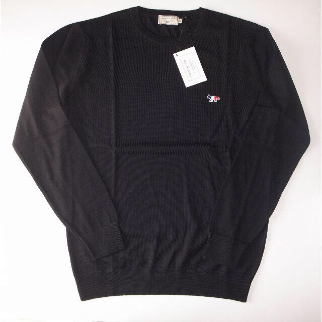 maison kitsune キツネ クルーネック ニット black XL