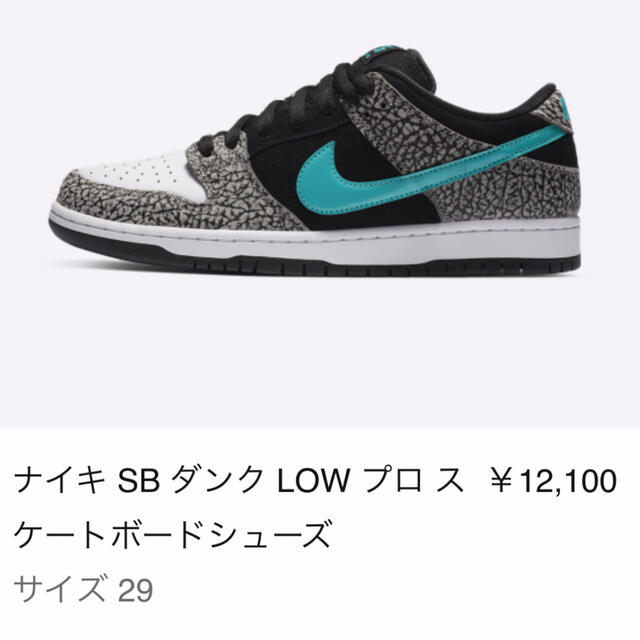 NIKE ダンク　エレファント