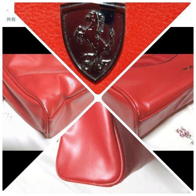 PUMA(プーマ)のプーマ　フェラーリ　メッセンジャーバッグ　ショルダーバッグ　赤×黒 メンズのバッグ(ショルダーバッグ)の商品写真