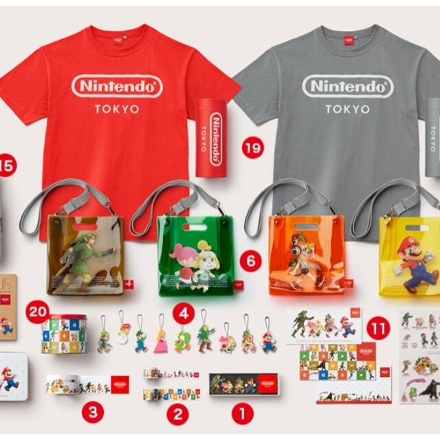 ロゴTシャツ　赤　Nintendo TOKYO(L)