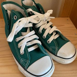 コンバース(CONVERSE)のコンバース　オールスター　ハイカット　18cm グリーン(スニーカー)