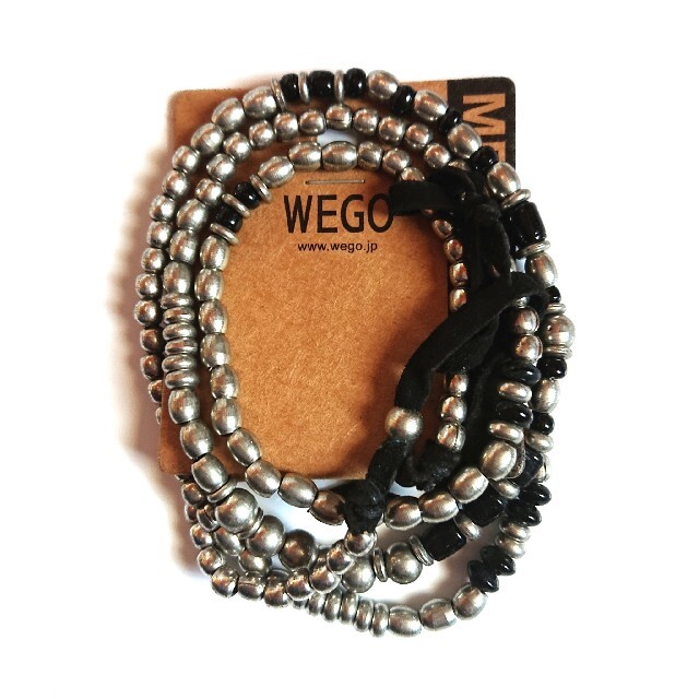 WEGO(ウィゴー)の【新品未使用】WEGO ウィゴー　メンズ メタルネックレス　ブラック メンズのアクセサリー(ネックレス)の商品写真