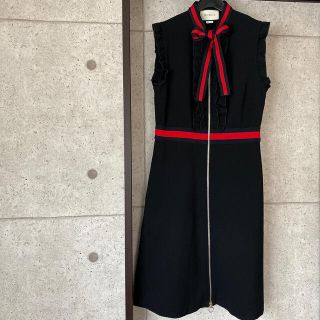 グッチ ひざ丈ワンピース(レディース)(フリル)の通販 24点 | Gucciの