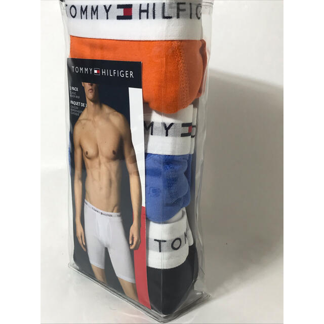 TOMMY HILFIGER(トミーヒルフィガー)の好感度UP 新品トミーヒルフィガー 高級ボクサーパンツ 3pack Mサイズ メンズのアンダーウェア(ボクサーパンツ)の商品写真