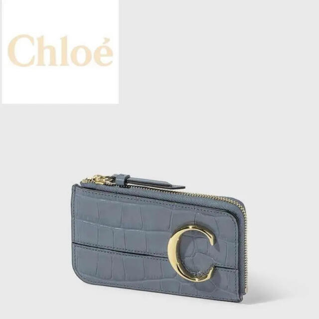 Chloe(クロエ)のCHLOÉ C ジップ カードケース レディースのファッション小物(名刺入れ/定期入れ)の商品写真