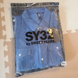 スウィートイヤーズ(SWEET YEARS)のSY32 パイルポロシャツ新品XL ブルー(Tシャツ/カットソー(半袖/袖なし))