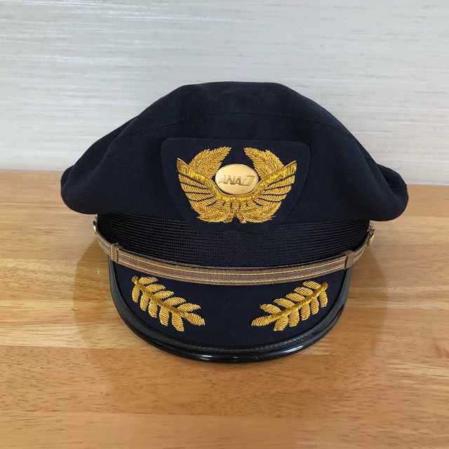 男女兼用 ANK エアーニッポン パイロット 帽章/ANA 全日空 制帽 機長