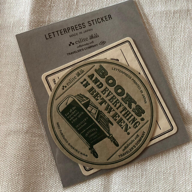 《完売》トラベラーズノート✖️誠品書店コラボシール インテリア/住まい/日用品の文房具(ノート/メモ帳/ふせん)の商品写真