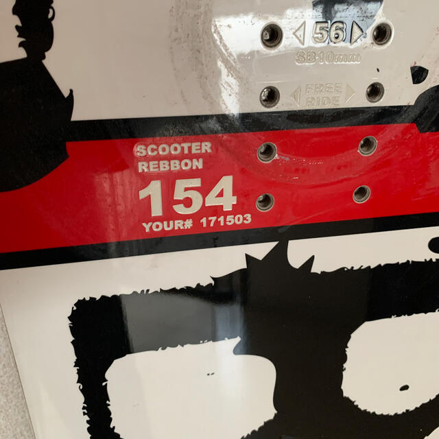 スノーボード　scooter REBBON 154 ビンディングサービス