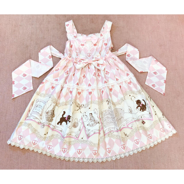 BABY にゃんともかわいいアリスと黒猫柄JSK | felomi.com 「にゃんともかわいい」黒猫とアリス柄JSK2