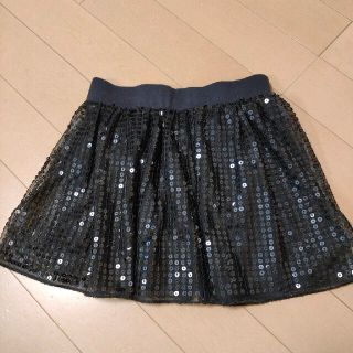 ギャップキッズ(GAP Kids)のギャップキッズ　スカート　スパンコール　黒　子供服　サイズ110(スカート)