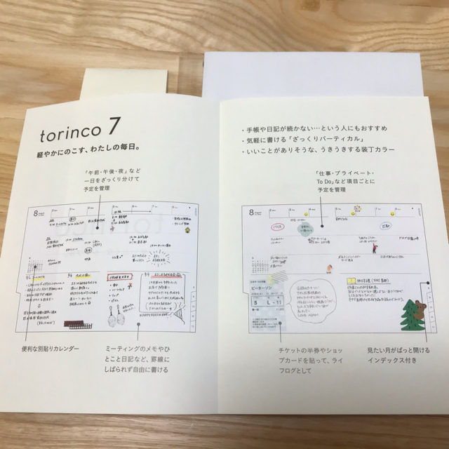 【新品・中身のみ】2021年torinco手帳 インテリア/住まい/日用品の文房具(カレンダー/スケジュール)の商品写真