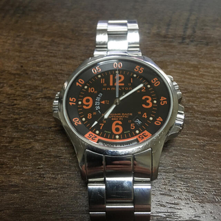ハミルトン(Hamilton)のハミルトン　カーキ　エアレース　GMT ワールドタイム　希少なステンレスモデル(腕時計(アナログ))