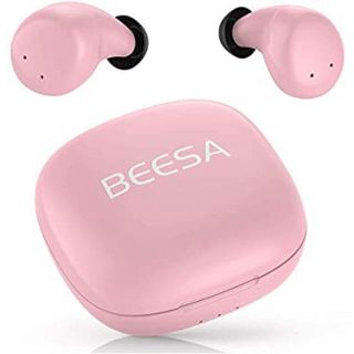 【新品】BEESA Bluetooth ワイヤレスイヤホン　ピンク(ヘッドフォン/イヤフォン)