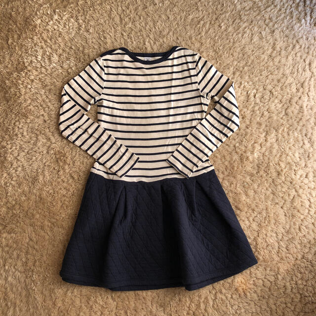 PETIT BATEAU(プチバトー)のプチバトー　ボーダーワンピース　12歳　150サイズ キッズ/ベビー/マタニティのキッズ服女の子用(90cm~)(ワンピース)の商品写真