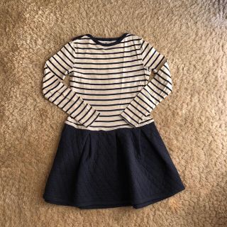 プチバトー(PETIT BATEAU)のプチバトー　ボーダーワンピース　12歳　150サイズ(ワンピース)