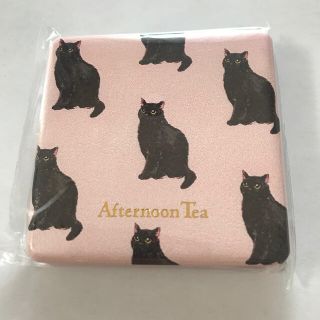 アフタヌーンティー(AfternoonTea)のお値下げ☆ アフタヌーンティー ☆新品未開封☆ 鏡 ミラー キャット柄 猫(ミラー)