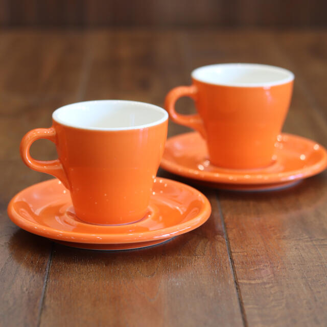 ORIGAMI カプチーノカップ&ソーサー 2脚セット crunchybetty.com