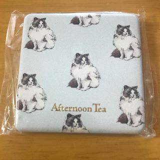 アフタヌーンティー(AfternoonTea)のお値下げ☆ アフタヌーンティー ☆新品未開封☆ 鏡 ミラー キャット柄 猫(ミラー)