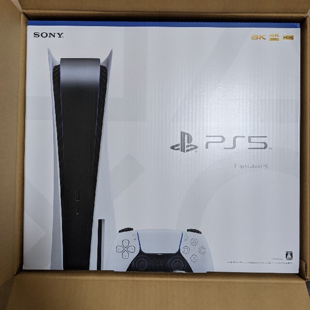 PlayStation(プレイステーション)のPlayStation 5 ps5 通常版 (CFI-1000A01)本体 新品 エンタメ/ホビーのゲームソフト/ゲーム機本体(家庭用ゲーム機本体)の商品写真