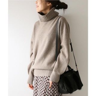 スピックアンドスパン(Spick & Span)のSpick & spanウール◇カシミヤ◇タートルネックニット◇ベージュ◇(ニット/セーター)