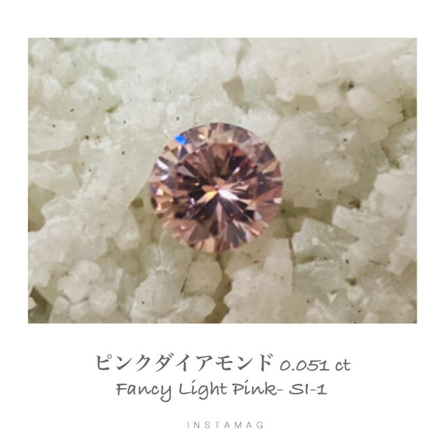 (R1112-2) Fancy Light Pinkダイアモンド 0.051ct
