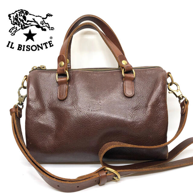 IL BISONTE(イルビゾンテ)のイルビゾンテ　本革　ハンドバッグ　ショルダーバッグ レディースのバッグ(ハンドバッグ)の商品写真