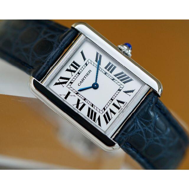 美品 カルティエ タンク ソロ シルバー ローマン SM Cartier