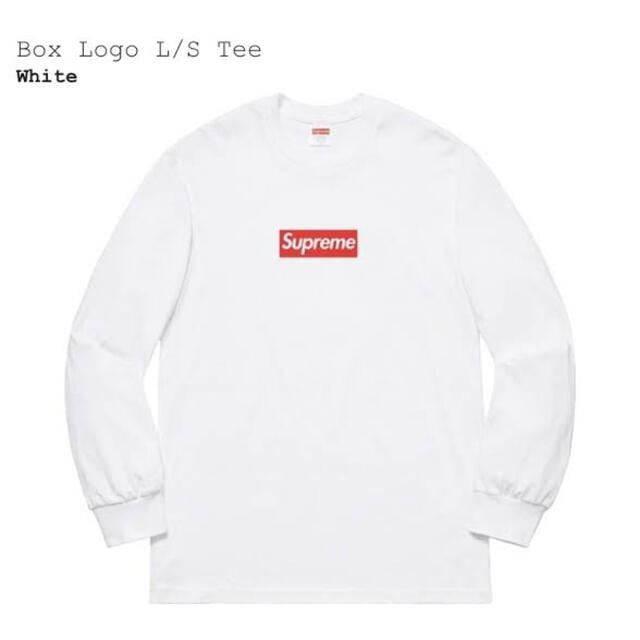 新品 supreme Box Logo L/S Tee 2020aw ホワイト - Tシャツ/カットソー ...