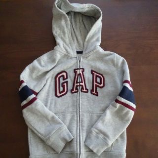 ギャップキッズ(GAP Kids)のGAP ギャップ キッズ パーカー グレー系 120cm 裏起毛 (ジャケット/上着)