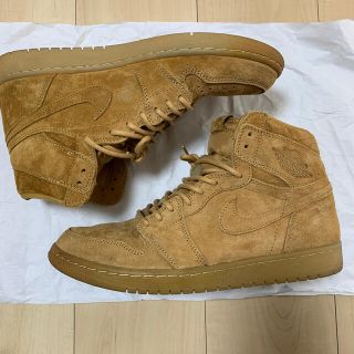 ナイキ(NIKE)のNIKE AIR JORDAN 1 28.5 US10.5 茶色 スエード 秋(スニーカー)