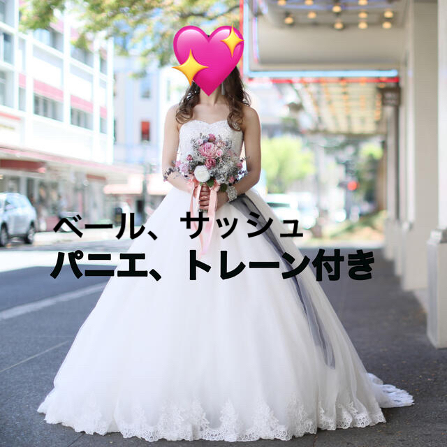 [値下げ] yns wedding ウェディングドレス・パニエ付き