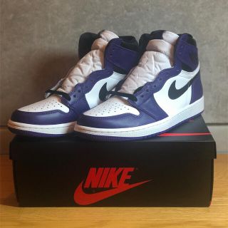 ナイキ(NIKE)の26.5 AIR JORDAN1 RETRO HIGH COURT PURPLE(スニーカー)