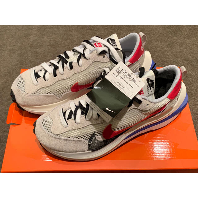 Nike sacai Vaporwaffle White×RED 27 us9