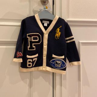 ラルフローレン(Ralph Lauren)のRalph Lauren baby アップリケ　カーディガン(カーディガン/ボレロ)