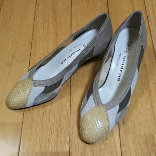 マドラス(madras)の≪新品未使用≫【madras】パンプスヒール(ベージュ)24㎝(ハイヒール/パンプス)