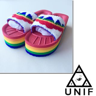 ユニフ(UNIF)のUS8◉UNIFユニフ 厚底サンダル 靴(サンダル)