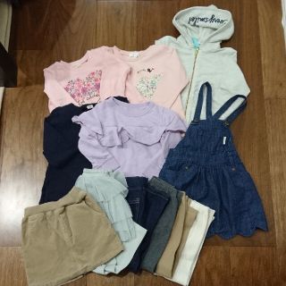 キムラタン(キムラタン)の新品あり女の子100サイズまとめ売り１２点 トップスボトムス(ワンピース)