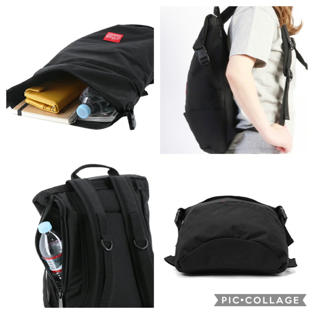 Manhattan Portage(マンハッタンポーテージ)のマンハッタンポーテージ　ローリング サンダーボルト バックパック リュック　黒 レディースのバッグ(リュック/バックパック)の商品写真