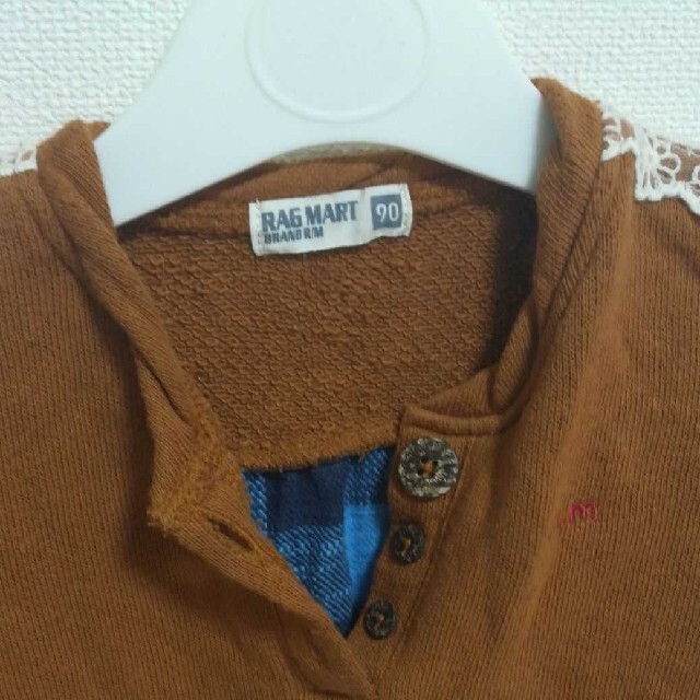 RAG MART(ラグマート)のラグマート トップス 長袖 90 キッズ/ベビー/マタニティのキッズ服女の子用(90cm~)(Tシャツ/カットソー)の商品写真