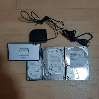 ヒタチ(日立)のHDDクレイドル　ハードディスク3種(PCパーツ)