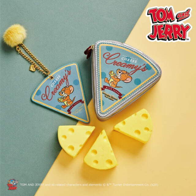 トムとジェリー コラボ チーズ型 バッグチャーム サマンサタバサプチ
